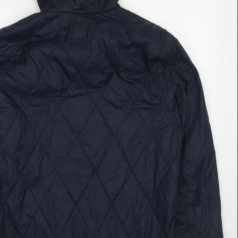 Carhartt Mens Blue Quilted Jacket Size L Zip