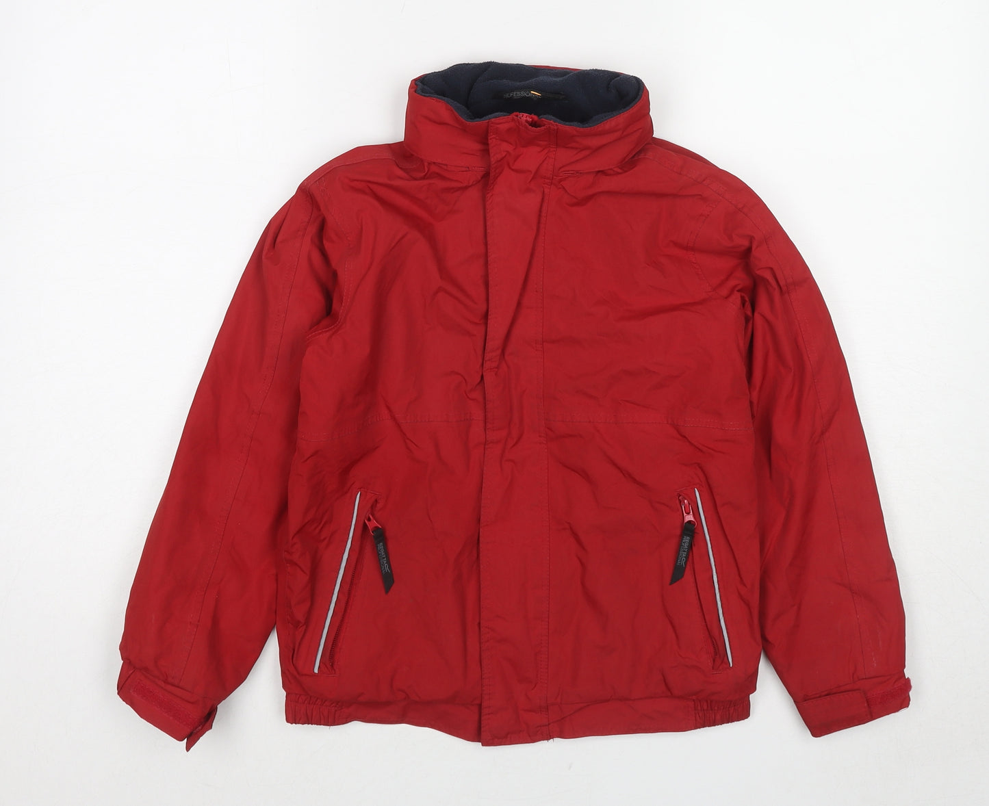 Regatta Boys Red Windbreaker Jacket Size 9-10 Years Zip