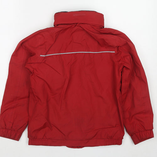 Regatta Boys Red Windbreaker Jacket Size 9-10 Years Zip