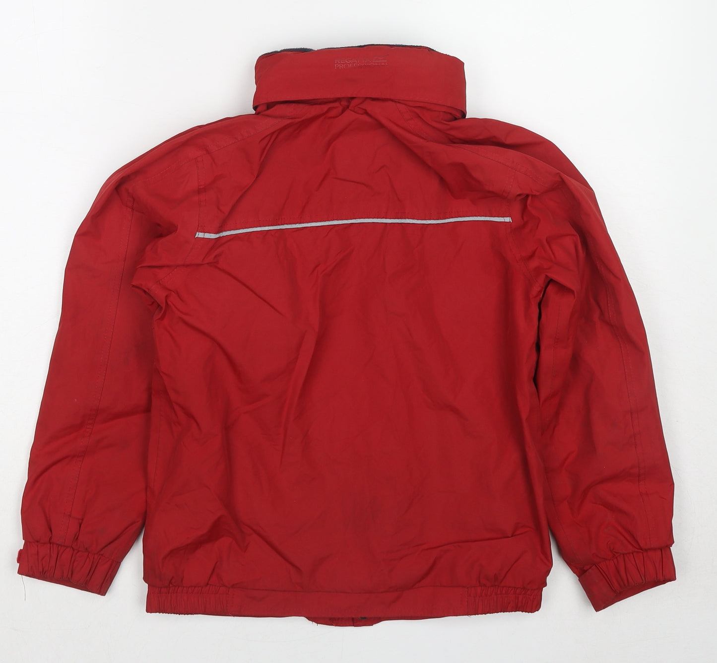 Regatta Boys Red Windbreaker Jacket Size 9-10 Years Zip
