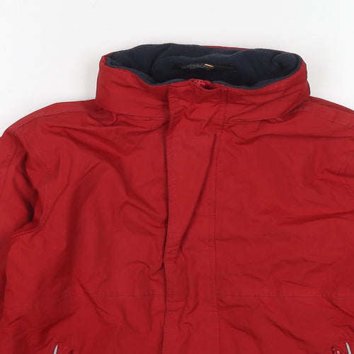 Regatta Boys Red Windbreaker Jacket Size 9-10 Years Zip
