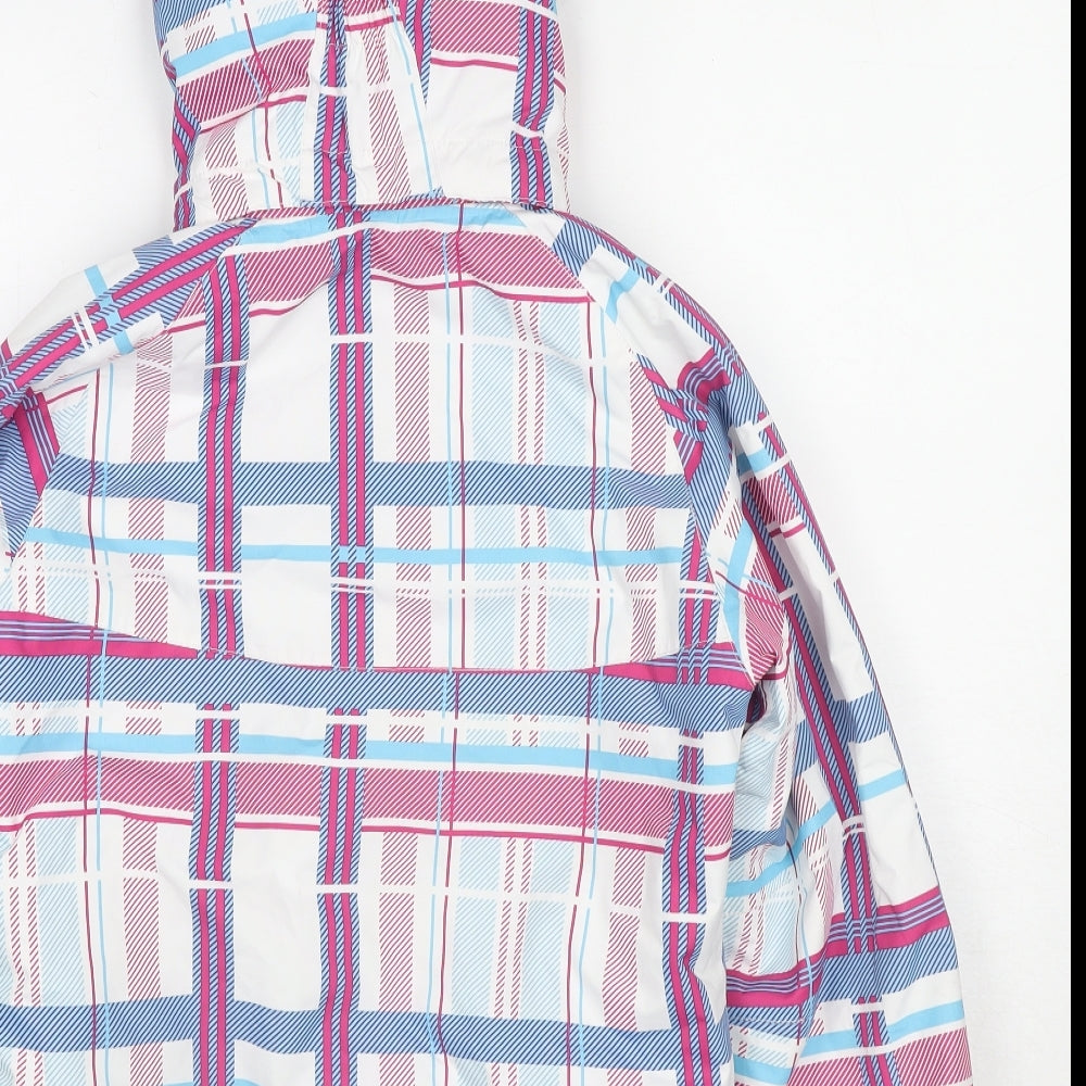 Surfanic Girls Multicoloured Plaid Ski Jacket Jacket Size 9-10 Years Zip
