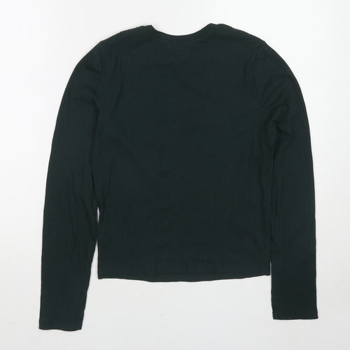 New Look Womens Green Round Neck Polyester Pullover Jumper Size 14