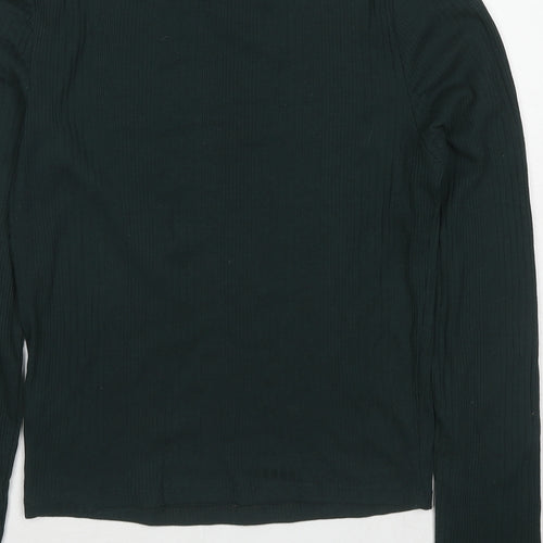 New Look Womens Green Round Neck Polyester Pullover Jumper Size 14