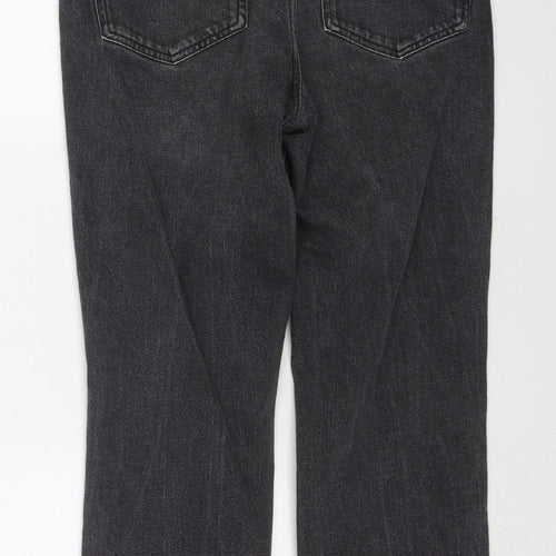 NEXT Womens Black Cotton Straight Jeans Size 10 Regular
