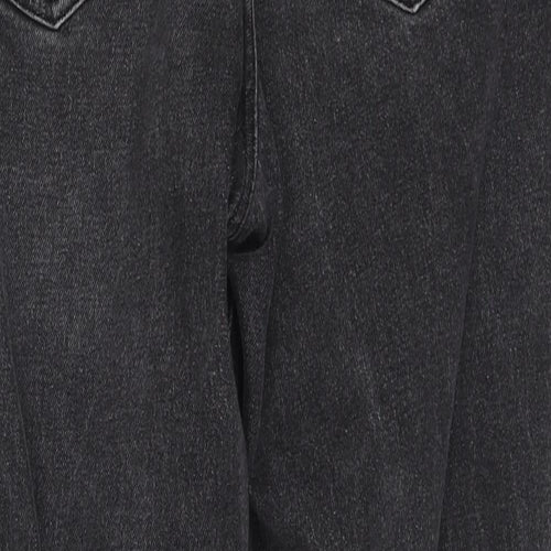 NEXT Womens Black Cotton Straight Jeans Size 10 Regular
