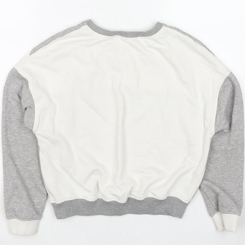 NEXT Girls Grey Cotton Pullover Sweatshirt Size 11 Years Pullover - I'm Not A Princess