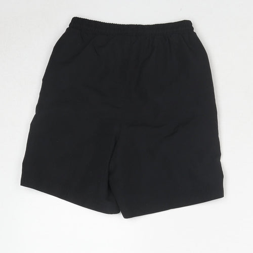 Slazenger Boys Black Polyester Sweat Shorts Size 7-8 Years Regular Drawstring