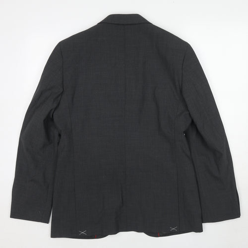 Marks and Spencer Mens Grey Polyester Jacket Suit Jacket Size 38 Regular