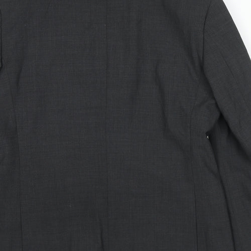 Marks and Spencer Mens Grey Polyester Jacket Suit Jacket Size 38 Regular