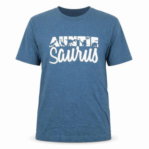 Canvas Mens Blue Cotton T-Shirt Size S Round Neck - Auntiesaurus