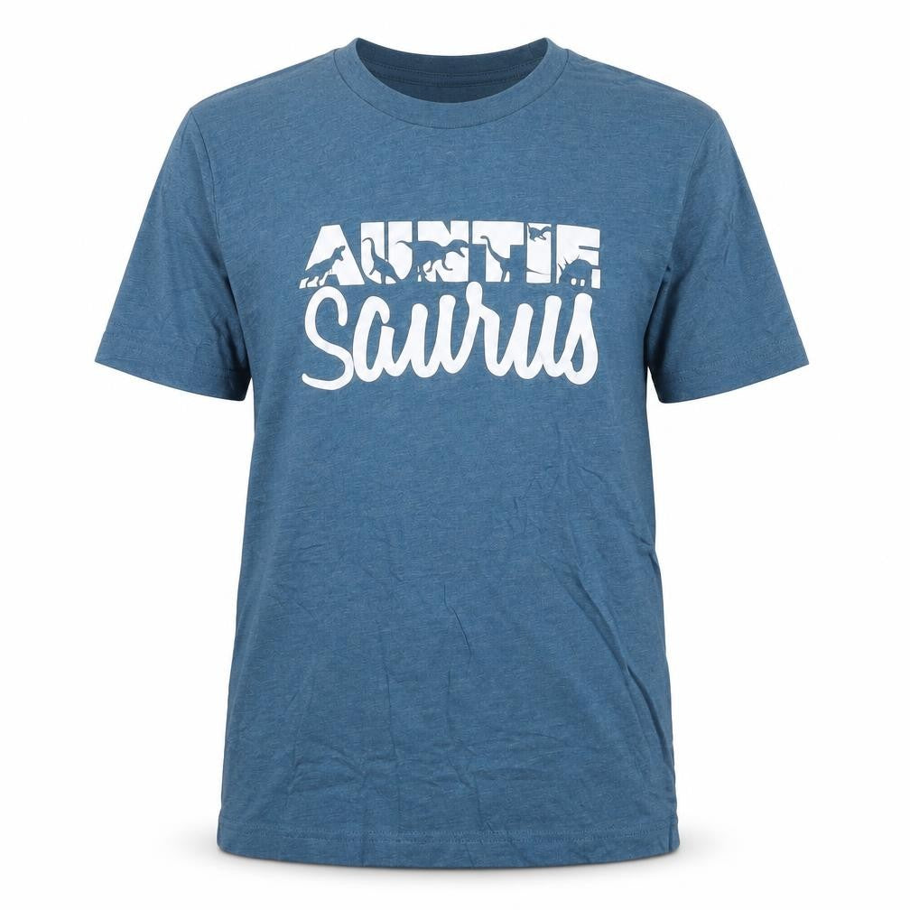 Canvas Mens Blue Cotton T-Shirt Size S Round Neck - Auntiesaurus