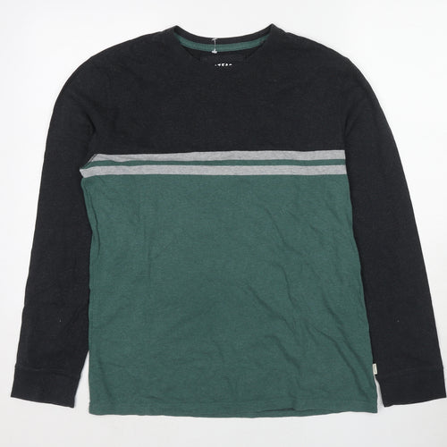 Fat Face Mens Multicoloured Striped Cotton Pullover Sweatshirt Size S