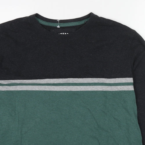 Fat Face Mens Multicoloured Striped Cotton Pullover Sweatshirt Size S