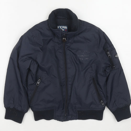 Sfera Boys Blue Bomber Jacket Jacket Size 4-5 Years Zip