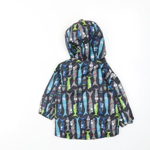 NEXT Boys Multicoloured Geometric Basic Jacket Jacket Size 9-12 Months Zip