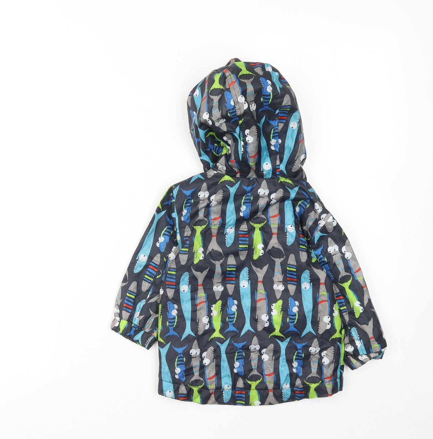 NEXT Boys Multicoloured Geometric Basic Jacket Jacket Size 9-12 Months Zip