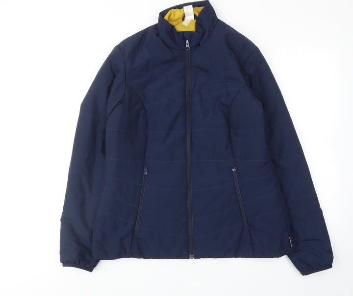 DECATHLON Womens Blue Jacket Size L Zip