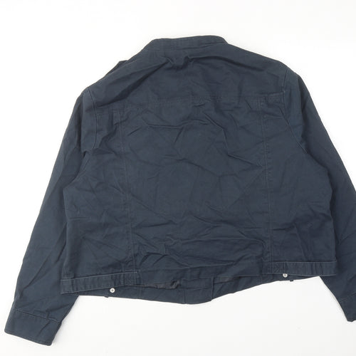 Bonmarché Womens Blue Jacket Size 24 Zip