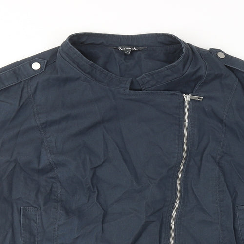 Bonmarché Womens Blue Jacket Size 24 Zip