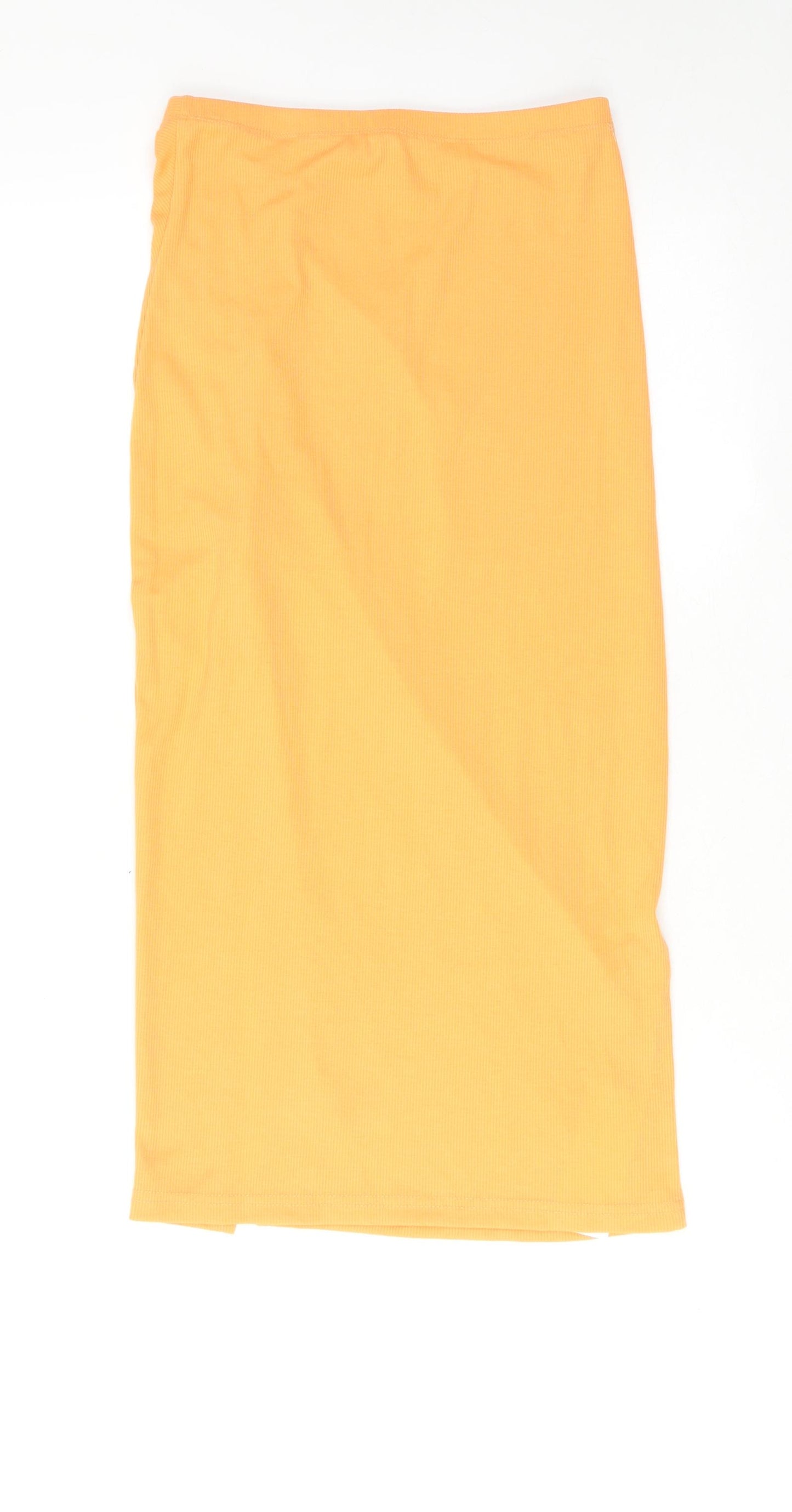 Cider Womens Orange Polyester A-Line Skirt Size XS