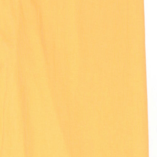 Cider Womens Orange Polyester A-Line Skirt Size XS