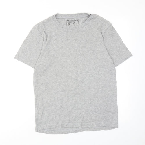 UrbanSpirit Mens Grey Cotton T-Shirt Size L Round Neck