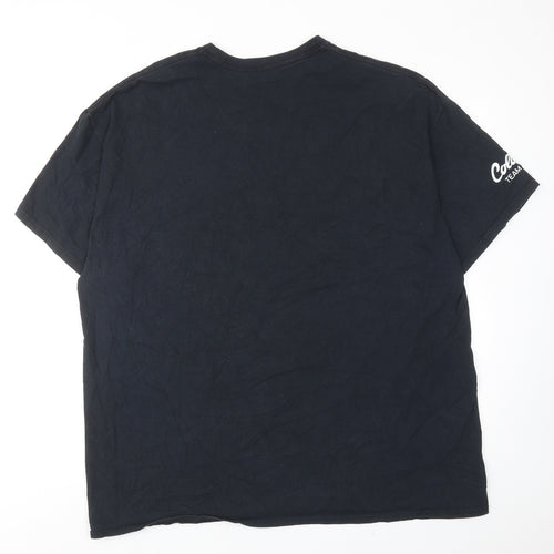 Urban Outfitters Mens Black Cotton T-Shirt Size L Round Neck - Colorado Athletic