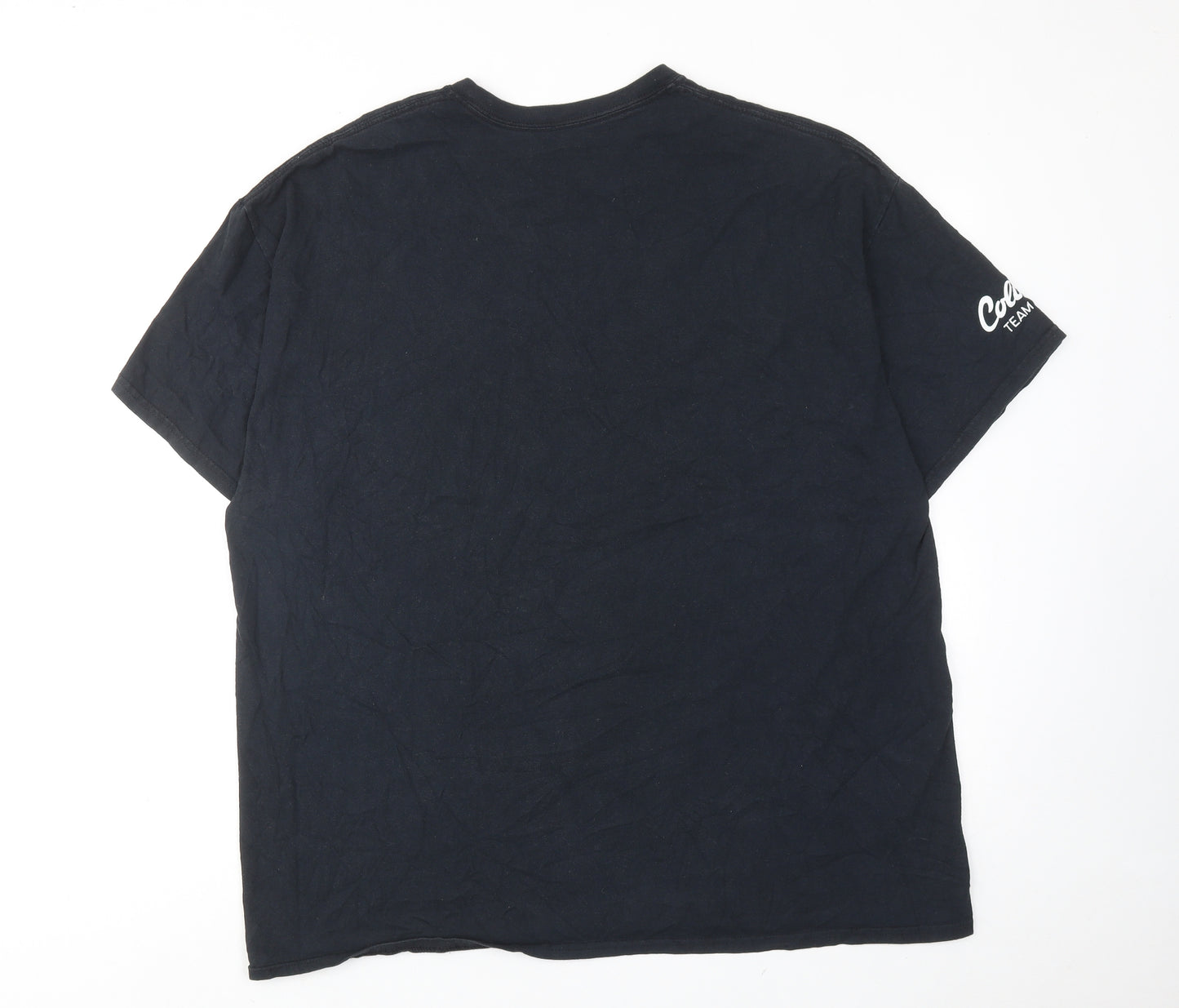 Urban Outfitters Mens Black Cotton T-Shirt Size L Round Neck - Colorado Athletic