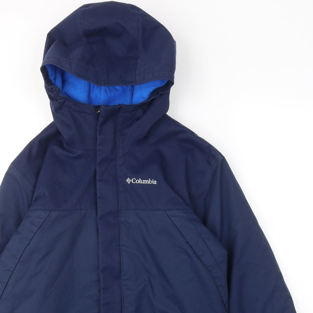 Columbia Mens Blue Windbreaker Jacket Size XL Zip