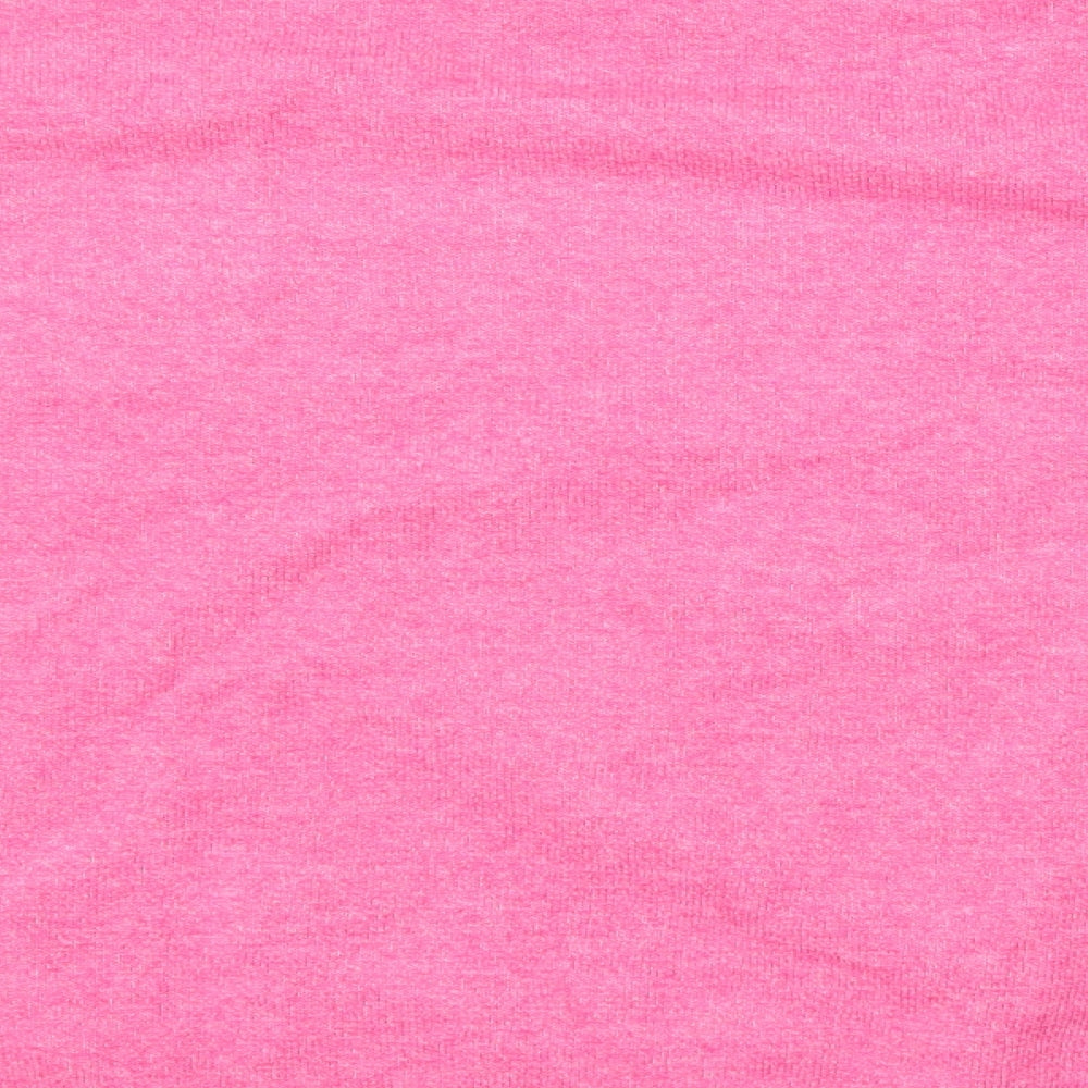 Marks and Spencer Womens Pink Round Neck Acrylic Pullover Jumper Size L