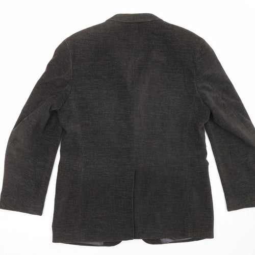 Franco Volzano Mens Brown Cotton Jacket Blazer Size 50 Regular