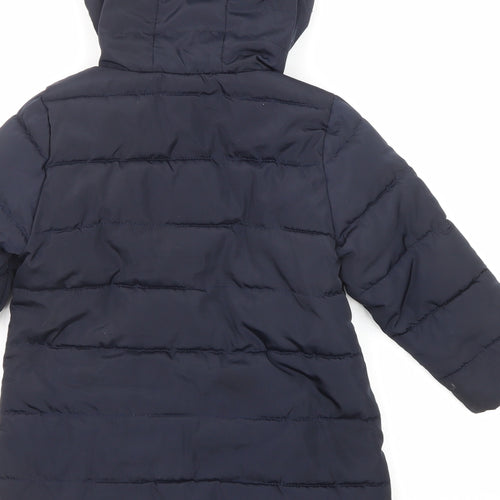 US Polo Assn. Boys Brown Puffer Jacket Jacket Size 3-4 Years Zip