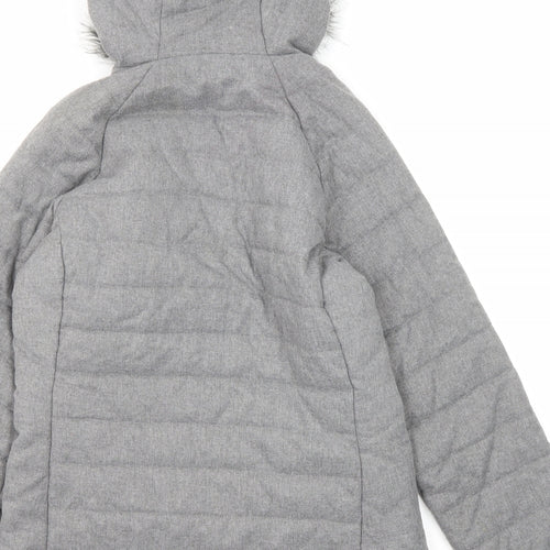 Craghoppers Womens Grey Quilted Jacket Size 10 Zip