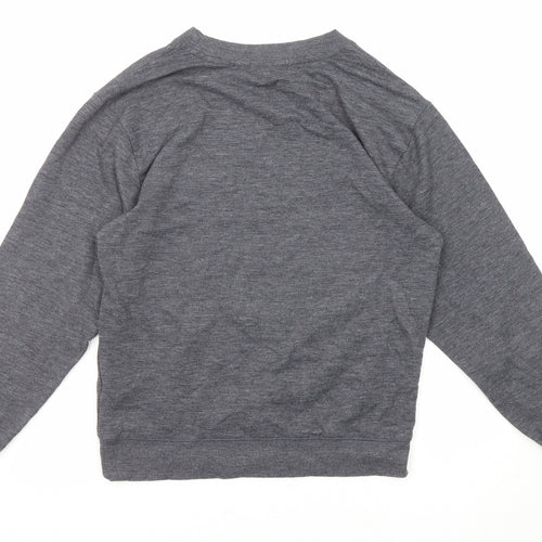 New Look Womens Grey Polyester Pullover Sweatshirt Size 6 Pullover - Party like a lob-star