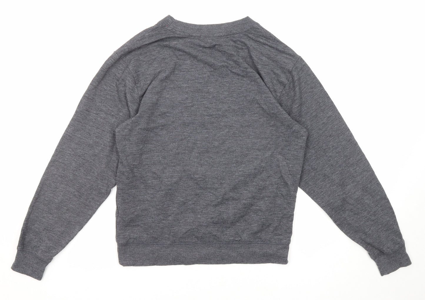 New Look Womens Grey Polyester Pullover Sweatshirt Size 6 Pullover - Party like a lob-star