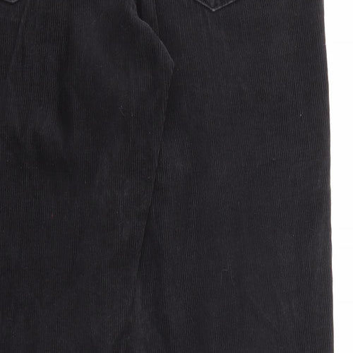Authentic Clothing Company Womens Black Cotton Trousers Size 31 in Regular Zip