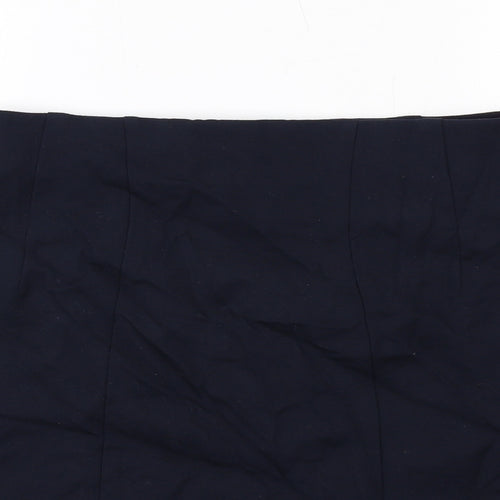 Marks and Spencer Womens Blue Viscose A-Line Skirt Size 14