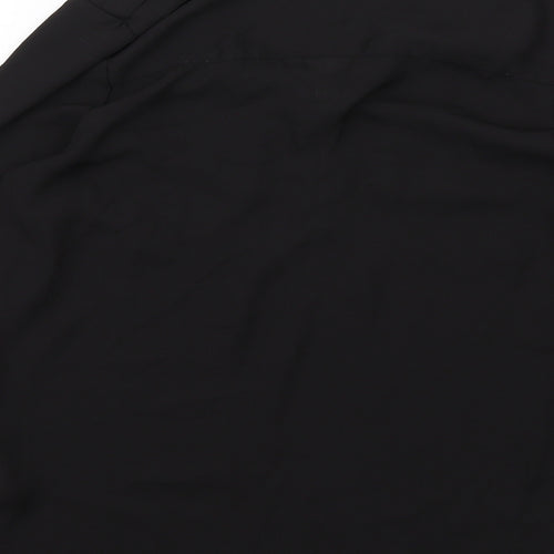 New Look Womens Black Polyester Basic Blouse Size 8 V-Neck