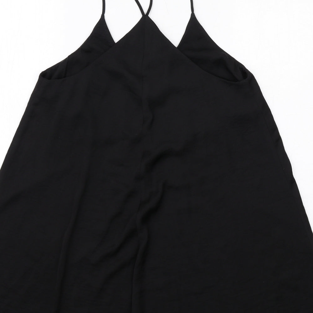 Pins & Needles Womens Black Polyester Slip Dress Size M V-Neck Pullover