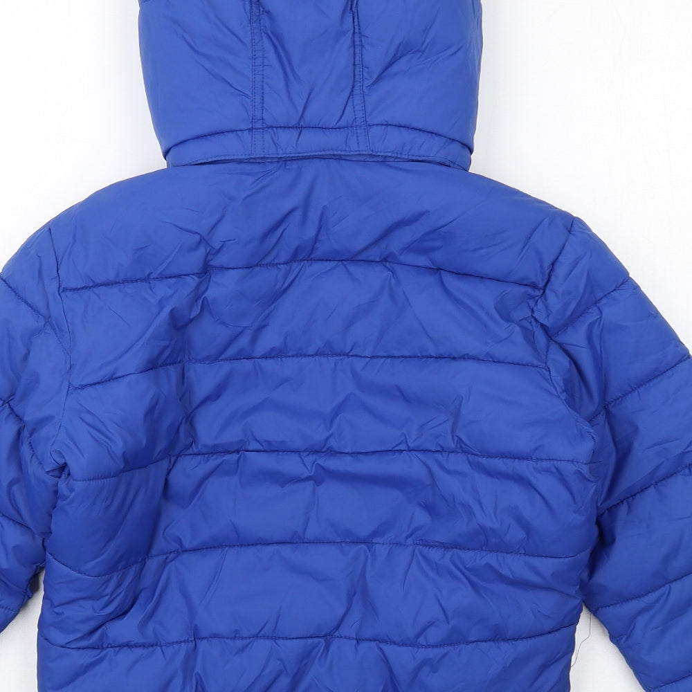 H&M Boys Blue Puffer Jacket Jacket Size 9-10 Years Zip