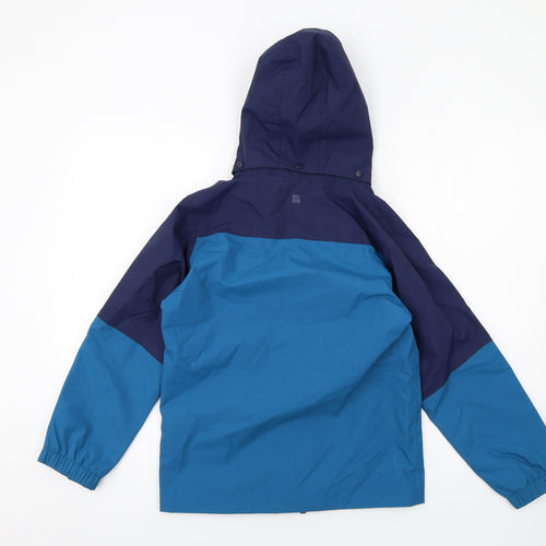 Mountain Warehouse Boys Blue Windbreaker Jacket Size 11-12 Years Zip
