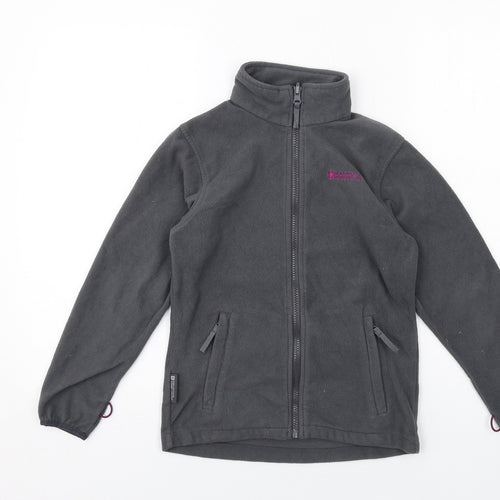 Mountain Warehouse Girls Grey Jacket Size 9-10 Years Zip