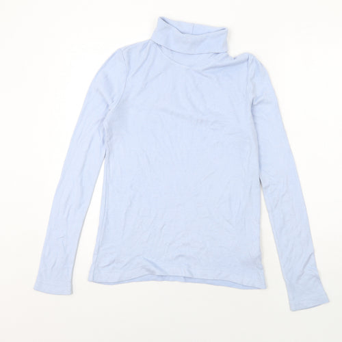 Uniqlo Womens Blue Polyester Pullover Sweatshirt Size M Pullover