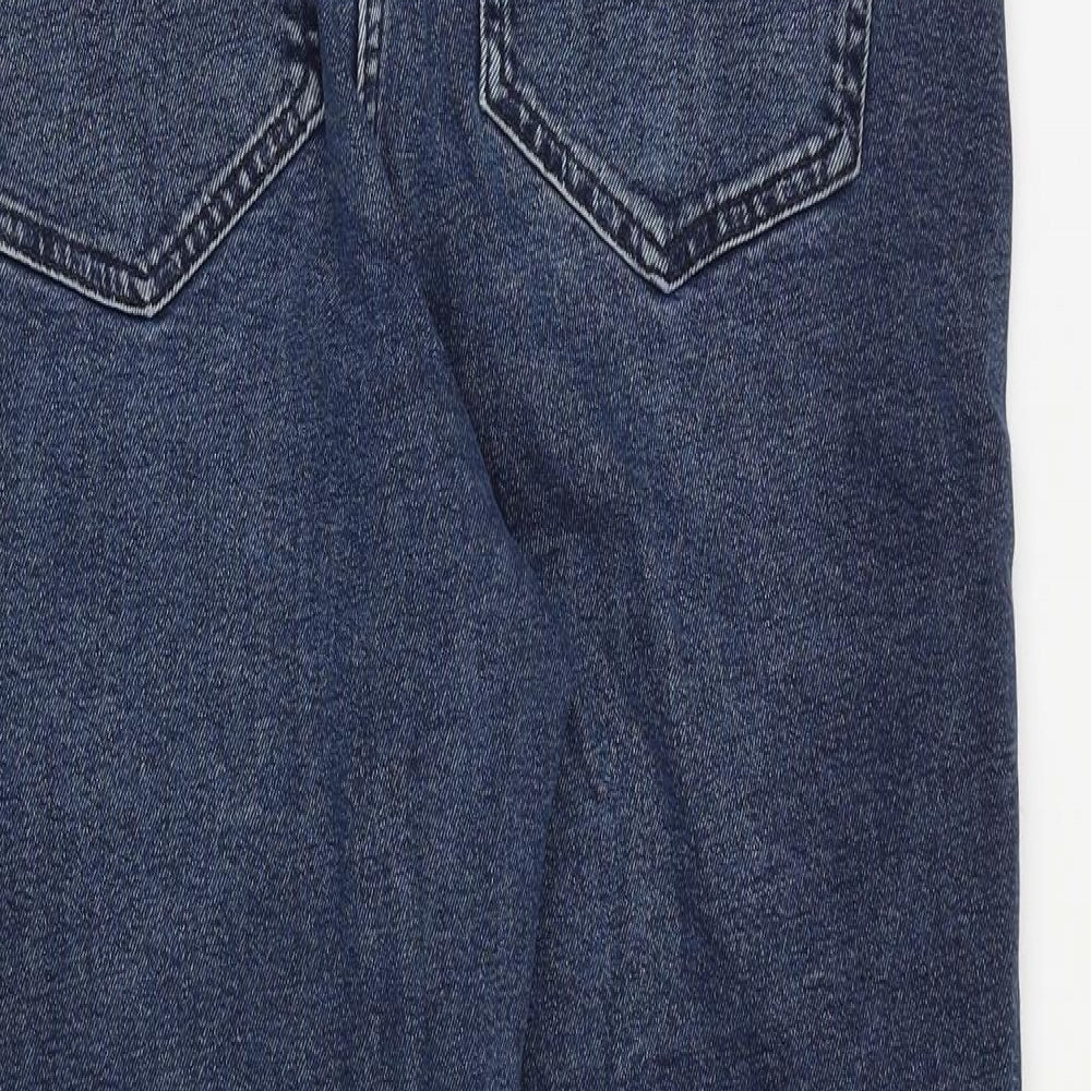 NEXT Womens Blue Cotton Mom Jeans Size 34 in Regular Zip - High rise