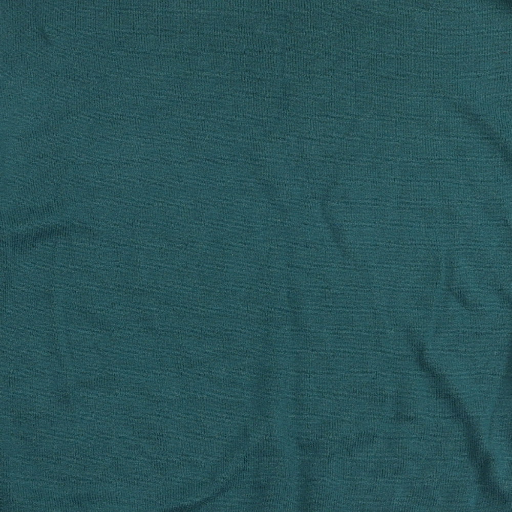 White Stuff Womens Green Round Neck Cotton Pullover Jumper Size 12 Pullover
