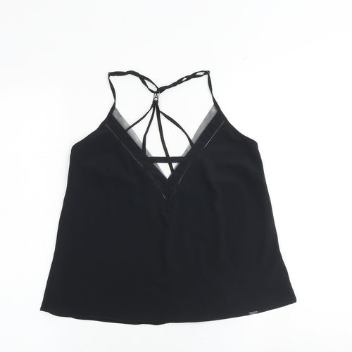 Autograph Womens Black Polyester Camisole Tank Size 8 V-Neck - Strappy