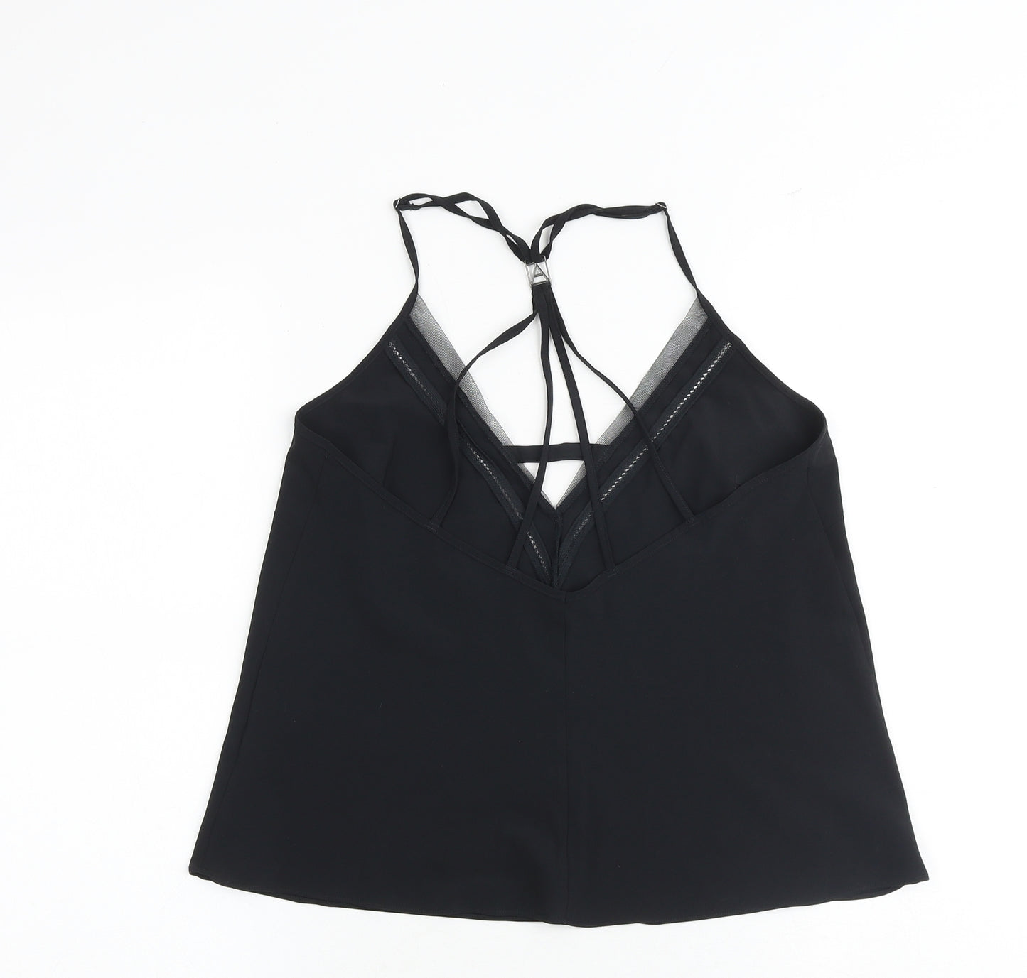 Autograph Womens Black Polyester Camisole Tank Size 8 V-Neck - Strappy