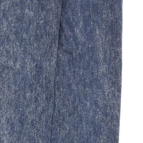 Topshop Womens Blue Cotton Skinny Jeans Size 28 in Regular Zip