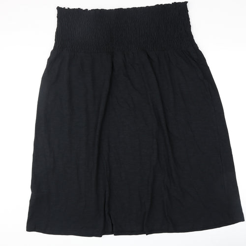 Marks and Spencer Womens Black 100% Cotton Basic Tank Size 22 Off the Shoulder